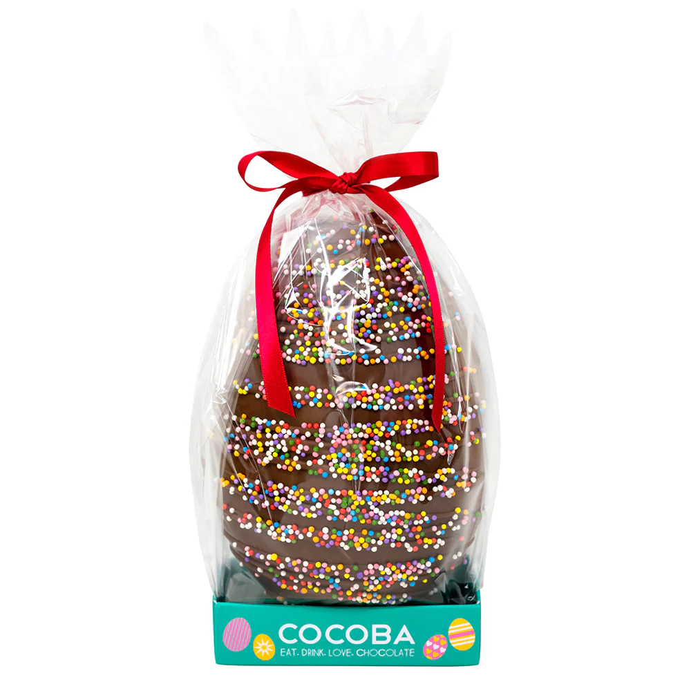 Cocoba Jazzie Sprinkles Milk Chocolate Easter Egg 250g